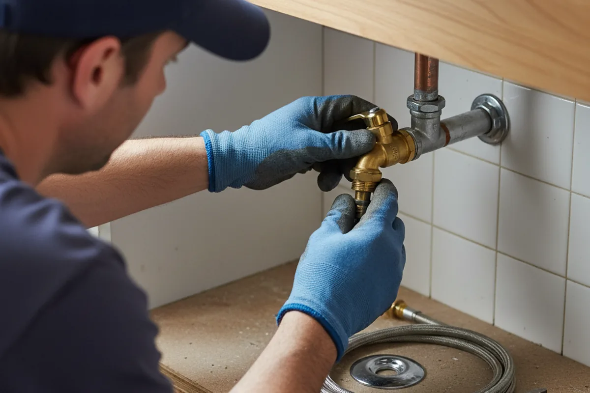 Shutoff valve and fitting work during Faucet and Fixture Repair in Claverack